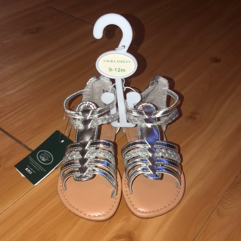 Toddler Girl Silver Sandals ** BUNDLE TO SAVE**